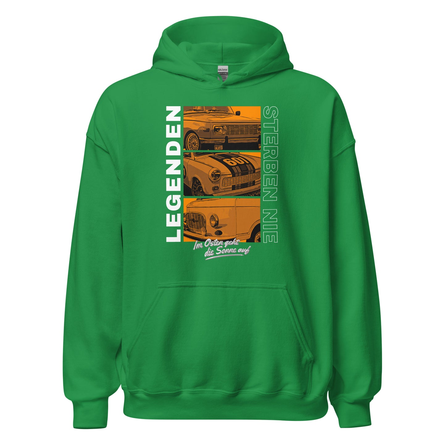 Legenden sterben nie - Orange - Unisex Hoodie