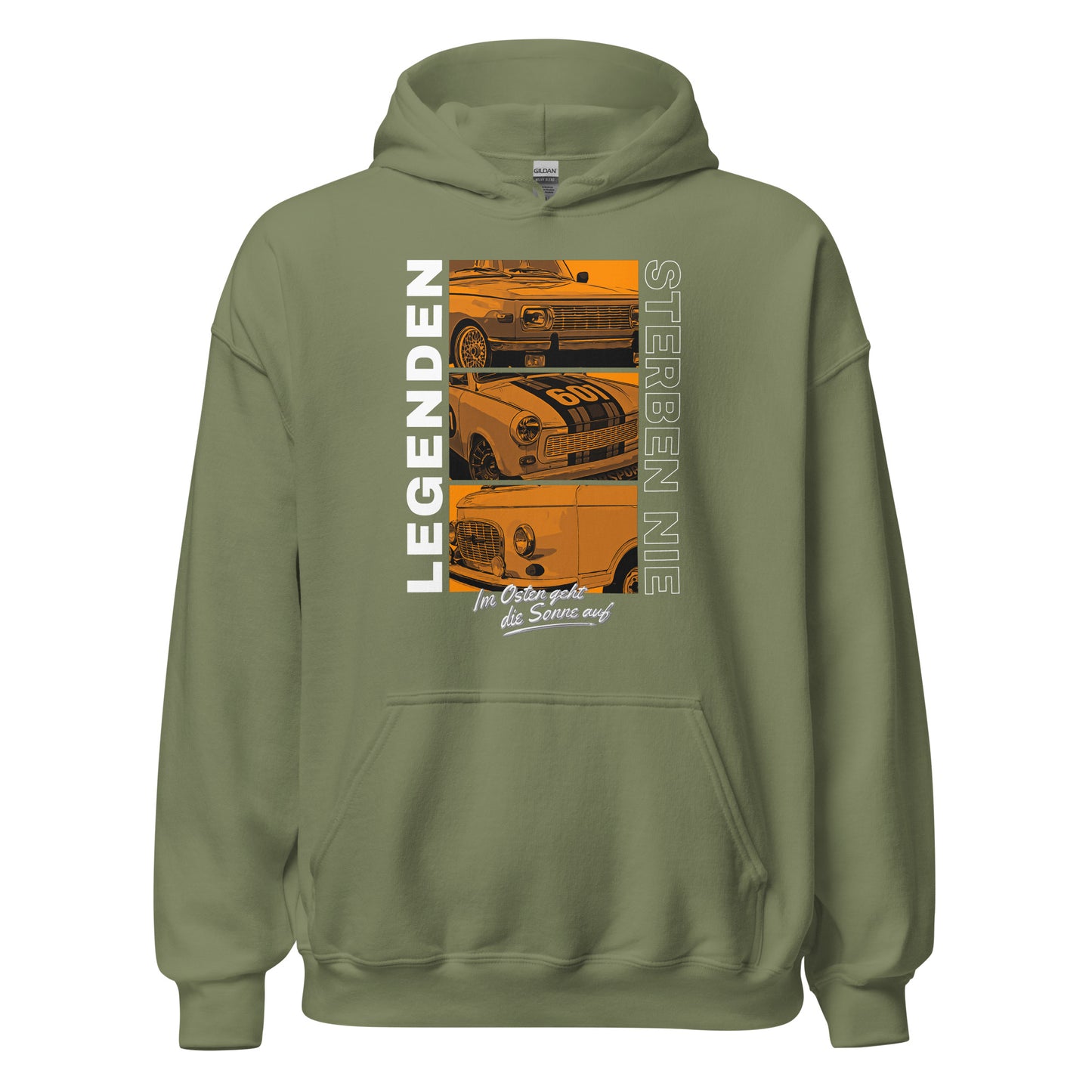 Legenden sterben nie - Orange - Unisex Hoodie