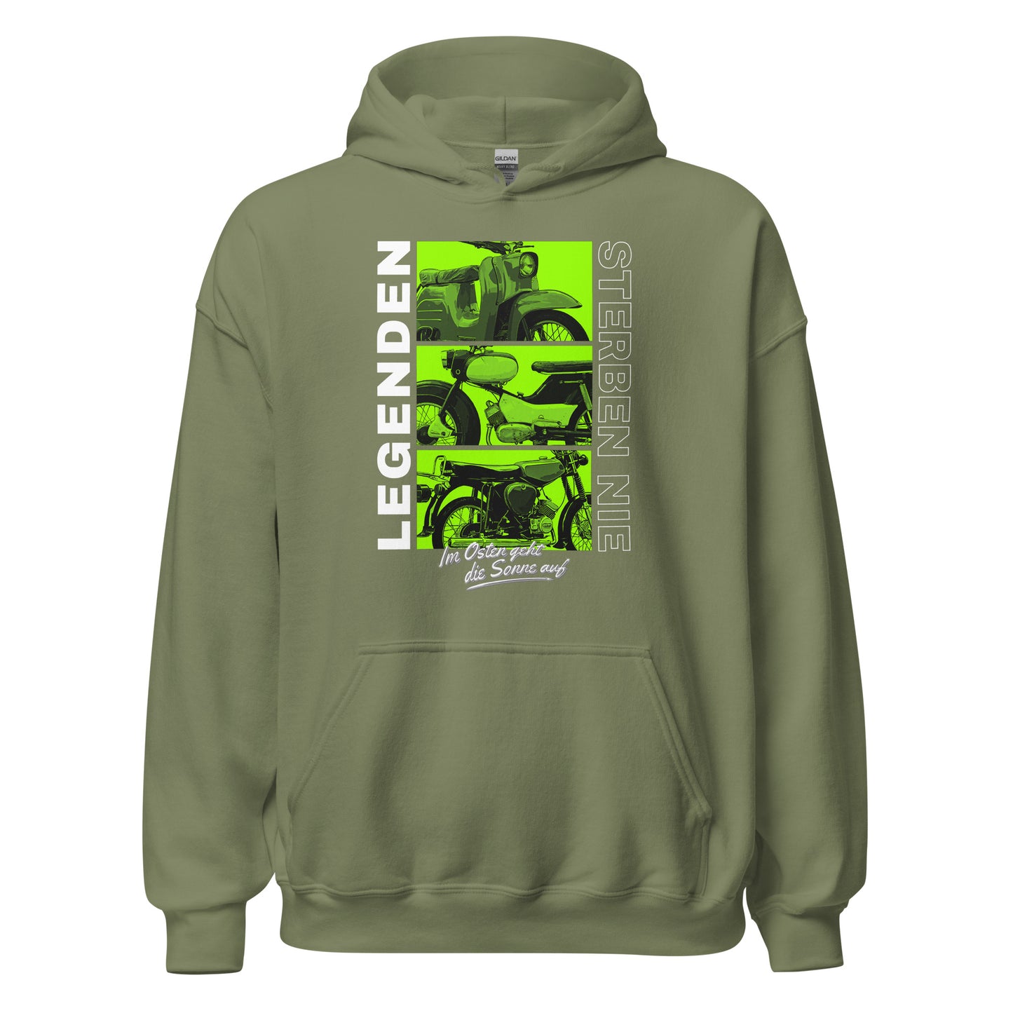 Simson Legenden sterben nie - Grün - Unisex Hoodie