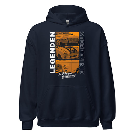 Legenden sterben nie - Orange - Unisex Hoodie