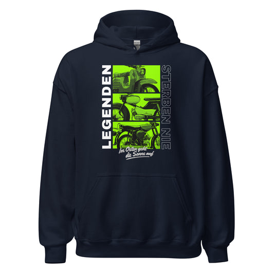 Simson Legenden sterben nie - Grün - Unisex Hoodie