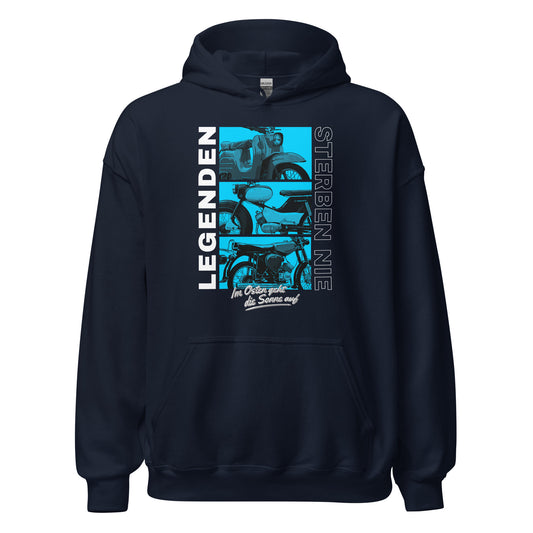 Simson Legenden sterben nie - Blau - Unisex Hoodie
