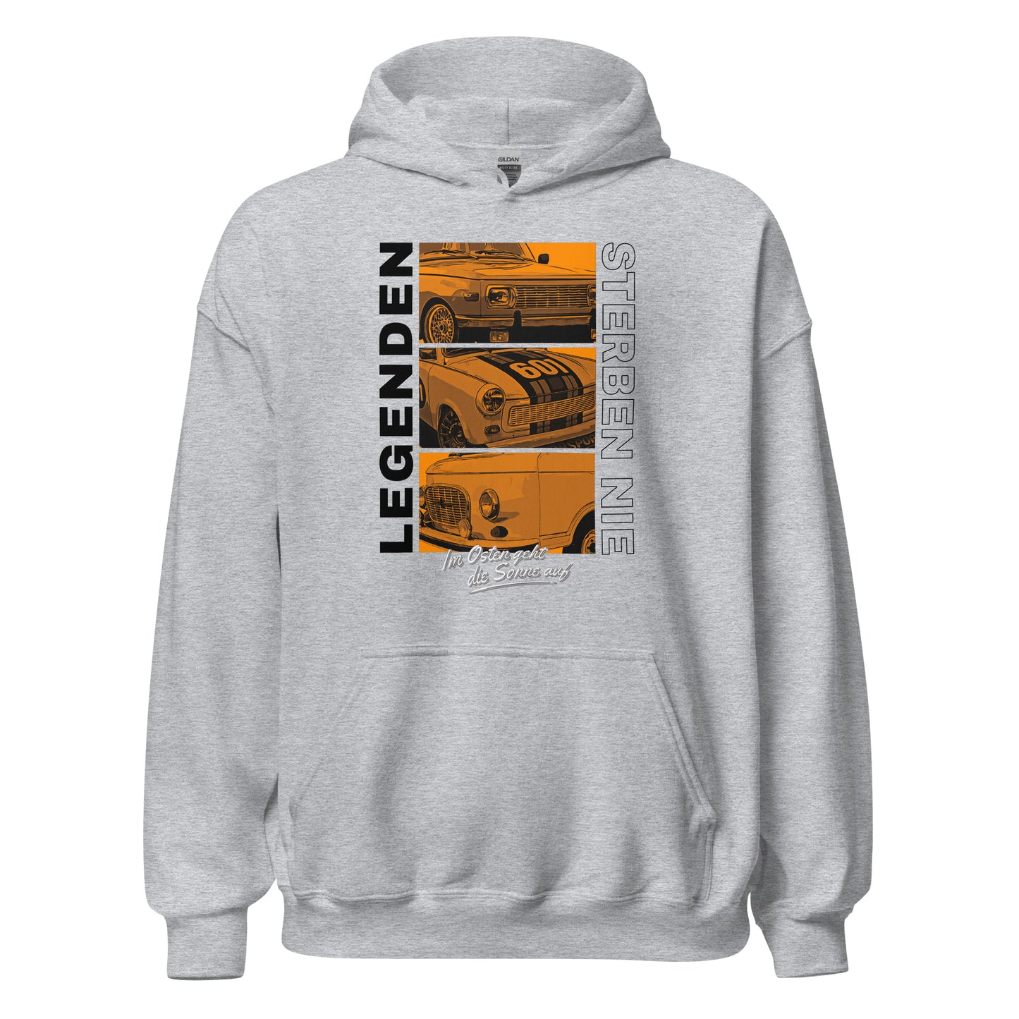Legenden sterben nie - Orange - Unisex Hoodie