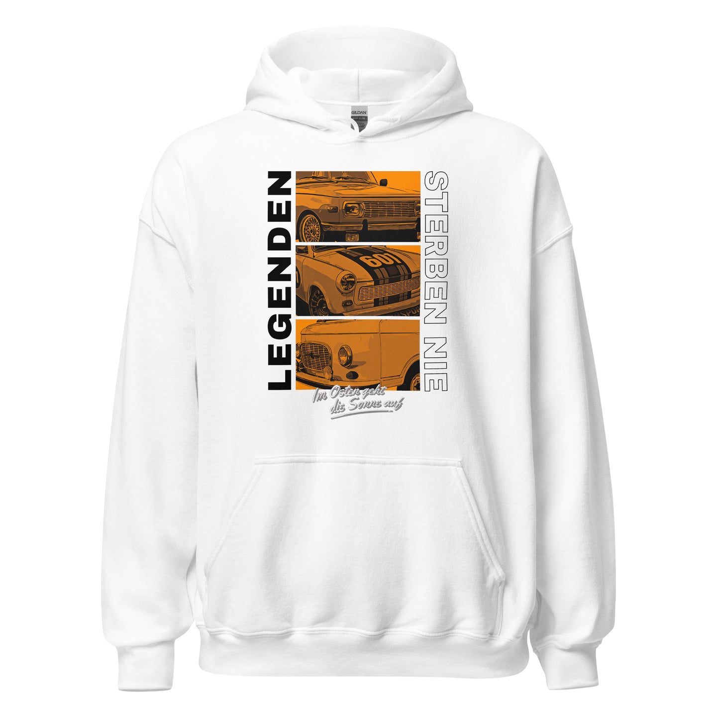 Legenden sterben nie - Orange - Unisex Hoodie