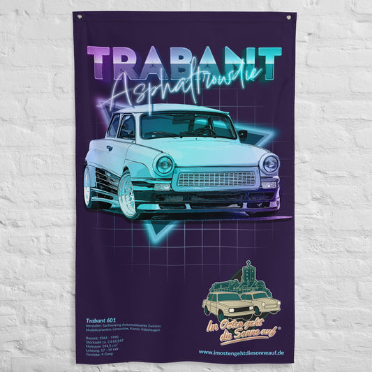 Werkstattfahne - Trabant 601 - Asphaltrowdie