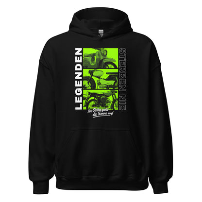 Simson Legenden sterben nie - Grün - Unisex Hoodie