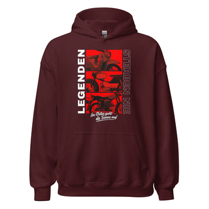 Simson Legenden sterben nie - Rot - Unisex Hoodie