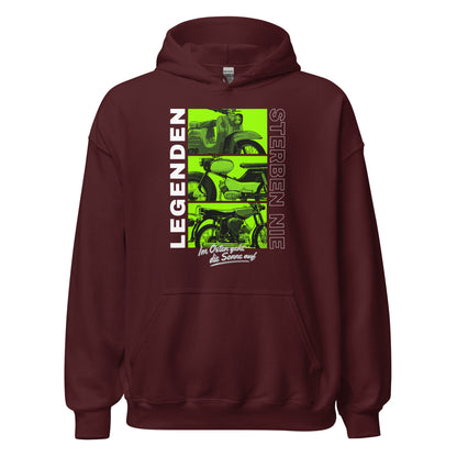 Simson Legenden sterben nie - Grün - Unisex Hoodie