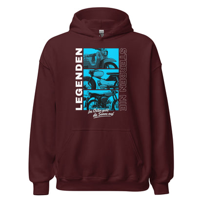 Simson Legenden sterben nie - Blau - Unisex Hoodie