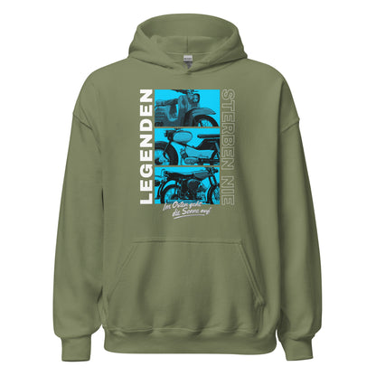 Simson Legenden sterben nie - Blau - Unisex Hoodie