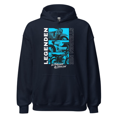 Simson Legenden sterben nie - Blau - Unisex Hoodie