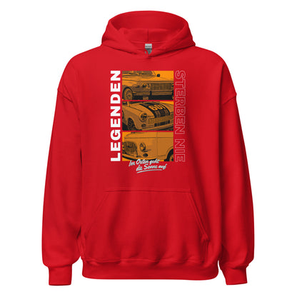 Legenden sterben nie - Orange - Unisex Hoodie
