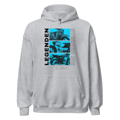 Simson Legenden sterben nie - Blau - Unisex Hoodie